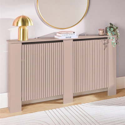Ohs Ribbed Radiator Cover - Natural - Image 3