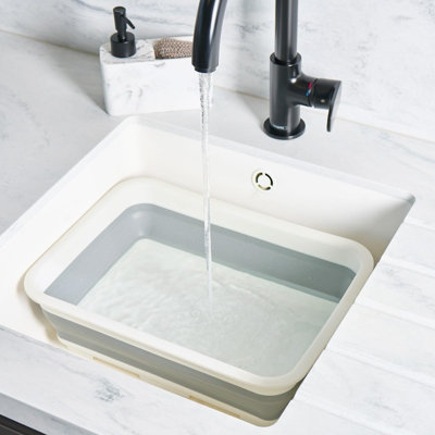 B&Q -  Collapsible Washing Up Bowl Basin Folding Dish Tub Sink Storage