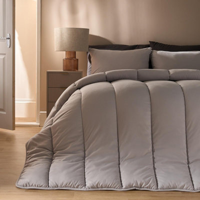 B&Q -  Coverless 10.5 Tog Duvet Set With Pillowcase BeddingSilverKing