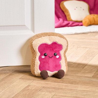 Ohs Rosie The Jam Toast Character Novelty Fleece Decorative Weighted Doorstop from B&Q
