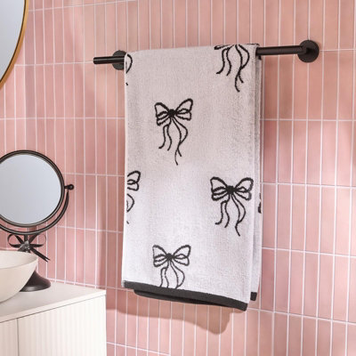 Ohs Bows 100% Premium Cotton Bath Towel Hotel Quality Soft AbsorbentMono from B&Q