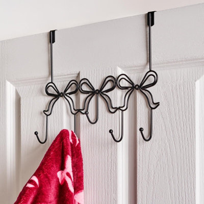 Ohs Bows Over The Door Hook Hanger 5 Hooks Coats Towel Rack from B&Q