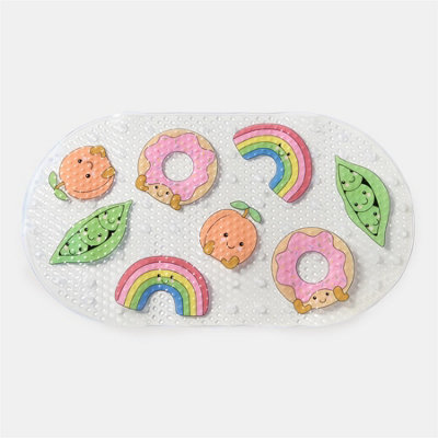 Ohs Kids Sweetie Pies Pvc Bath Mat Non Slip Strong Suction from B&Q