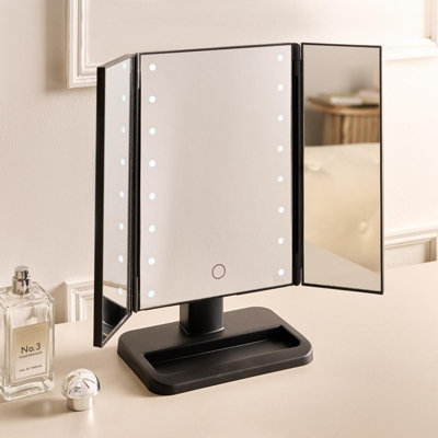 Ohs 3-Way Led Illuminated Make Up Vanity Mirror from B&Q