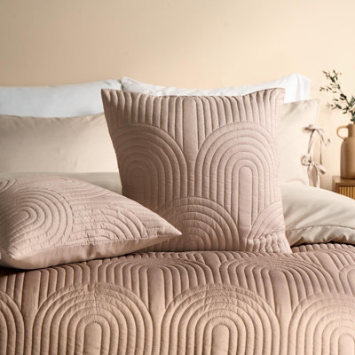 Ohs 2 X Arches Quilted Pinsonic Cushion Covers Home DécorNatural from B&Q