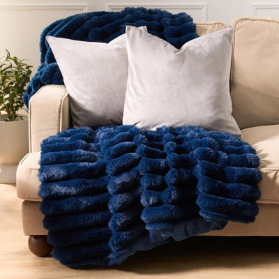 Ohs 2 X Matte Velvet Cushion Covers Soft Plain ZipGrey from B&Q