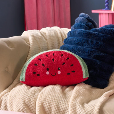 Ohs Watermelon Shaped Decorative Scatter Cushion Throw Pillow from B&Q
