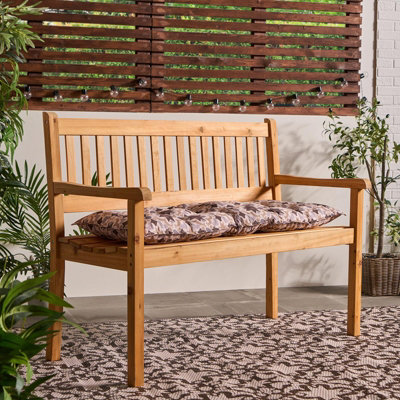 Ohs Tiles Print 2 Seater Outdoor Bench Cushion Garden Furniture Seat from B&Q