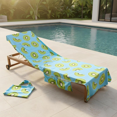 Ohs Tropical Fruit Beach Towel With Bag Quick Dry Absorbent Travel Spa from B&Q