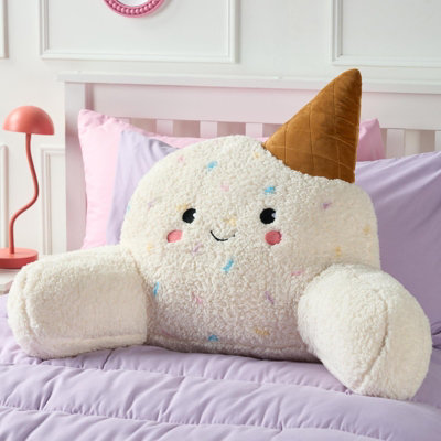 Ohs Scoops The Ice Cream Cuddle Cushion Novelty Reading Pillow from B&Q