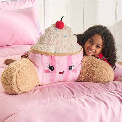 Ohs Sprinkles The Cupcake Cuddle Cushion Novelty Reading Pillow from B&Q