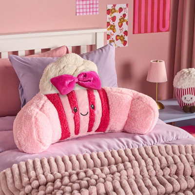 Ohs Paisley The Bow Popcorn Cuddle Cushion Novelty Reading Pillow from B&Q