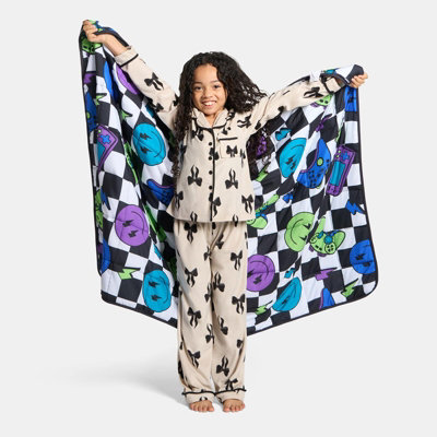 Ohs Kids Checkerboard 3Kg Weighted Blanket Sensory Sleep Therapy Quilted Throw from B&Q