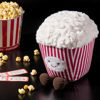 Ohs Poppy The Popcorn Filled Cushion Novelty Home Decor Fleece Toy from B&Q