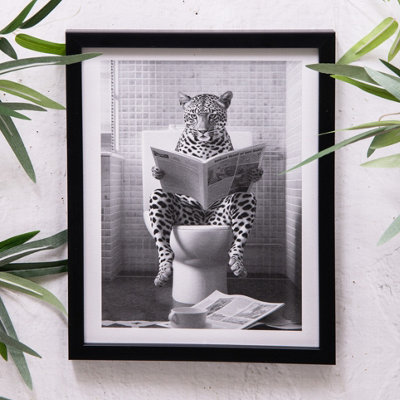 Annibells Lion Gorilla Cheetah On Toilet Picture (15207)Cheetah from B&Q