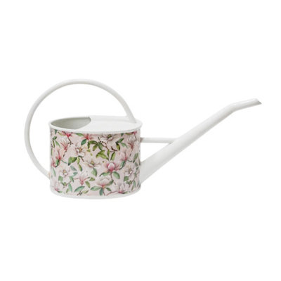 Ivyline Vintage Magnolia Patterned Metal Watering Can (24186) from B&Q