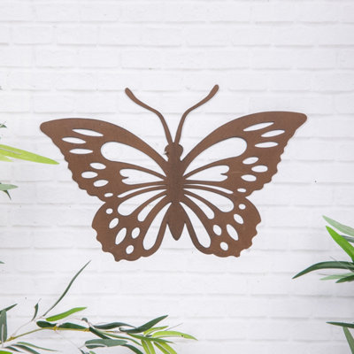 Annibells Rusted Metal Butterfly Garden Wall Plaque (25695)Small from B&Q