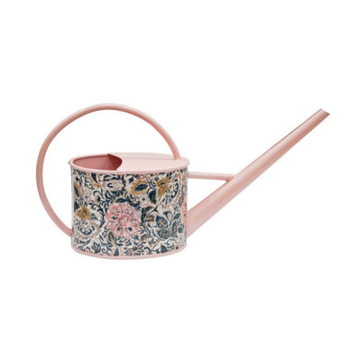 Ivyline Vintage Floral Patterned Pink Metal Watering Can (24200) from B&Q