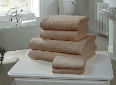 Rapport Home Chatsworth Bath Towel Pure Cotton Taupe from B&Q