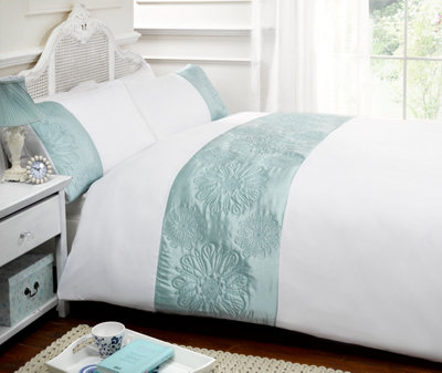 Rapport Home Sienna Polyester Duvet Set With Pillowcase from B&Q