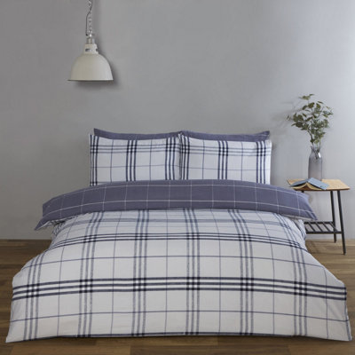 Rapport Home Harris Check Duvet Set By Rapport from B&Q