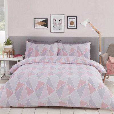 Rapport Home Leo Polycotton Duvet Set With Pillowcase from B&Q