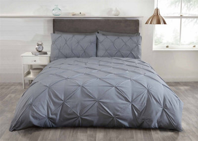 Rapport Pintuck Balmoral Duvet Cover Set from B&Q