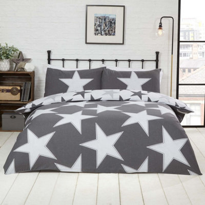 Rapport All Stars Grey Duvet Cover Set from B&Q