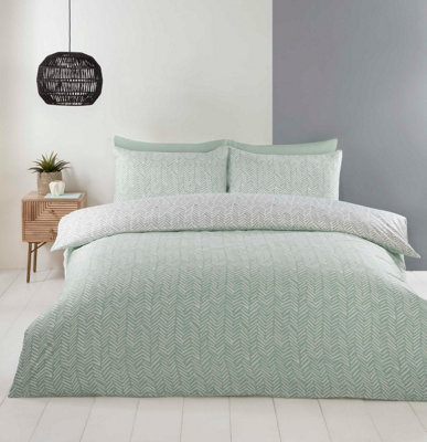 Rapport Home Helston Polyester Reversible Duvet Set With Pillowcase from B&Q