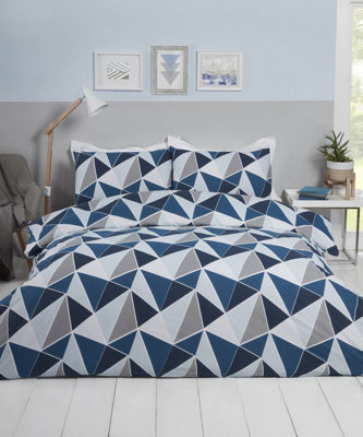 Rapport Home Leo Polycotton Duvet Set With Pillowcase from B&Q
