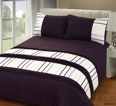 Rapport Home Brooklyn Polyester Duvet Set With Pillowcase from B&Q