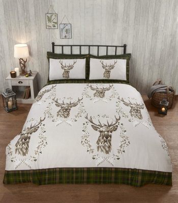 Rapport Home New Angus Stag Duvet Set By Rapport from B&Q