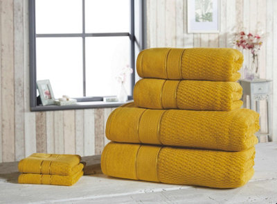 Rapport Home Royal Velvet Hand Towel Pure Cotton Ochre from B&Q