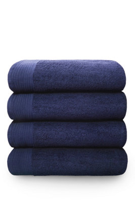 Rapport Home Chatsworth Pure Cotton Super Sheet Towel Denim from B&Q