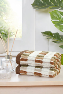 B&Q -  Santa Cruz Pure Cotton Face Towel Natural