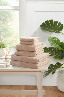 B&Q -  Eden Weave Pure Cotton Face Cloth Mink