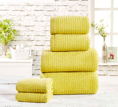 Rapport Home Waffle Towel Pure Cotton Face Jive from B&Q