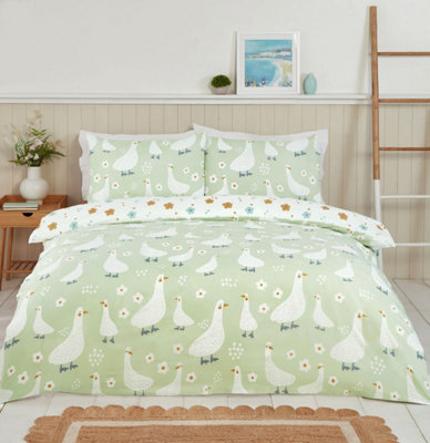 Rapport Home Jemima Duck Microfibre Duvet Cover Set With Pillowcase from B&Q