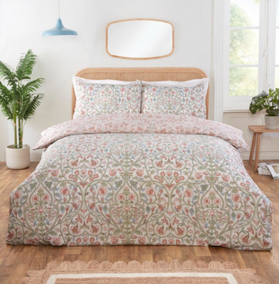 Rapport Home Harrow Microfibre Floral Reversible Duvet Cover Set With Pillowcase from B&Q