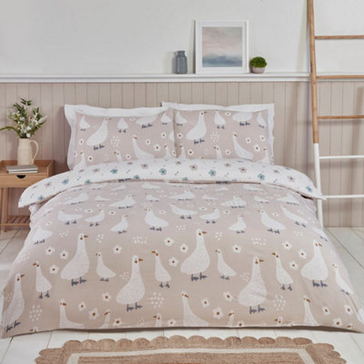 Rapport Home Jemima Duck Microfibre Duvet Cover Set With Pillowcase from B&Q