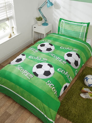 Goal Football Single Duvet Cover And Pillowcase Set from B&Q