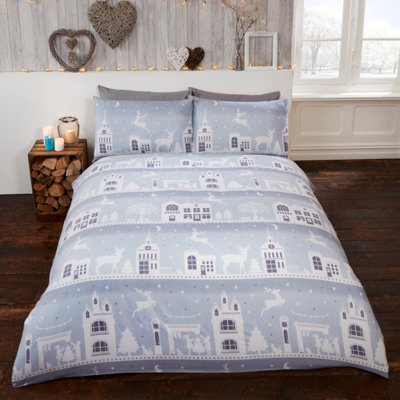Rapport Home Reindeer Road Duvet Set With Pillowcase from B&Q