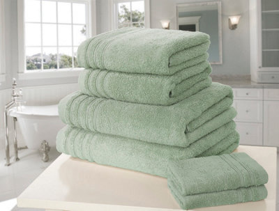 B&Q -  So Soft Bath Towel Pure Cotton Sea Green