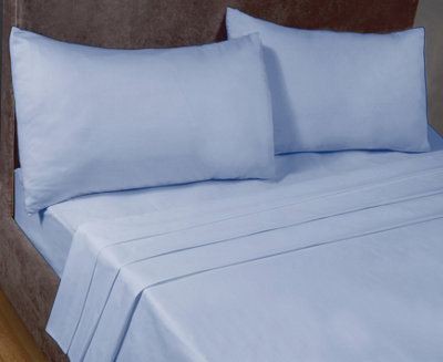 Rapport Home Sleepnd Percale Polycotton Plain Fitted Sheet (16" Box) from B&Q