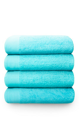 Rapport Home Chatsworth Pure Cotton Super Sheet Towel Turquoise from B&Q