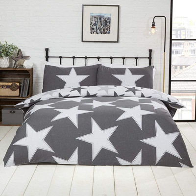 Rapport All Stars Grey Duvet Cover Set from B&Q