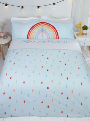 Follow Your Rainbow Double Duvet Cover And Pillowcase Set from B&Q