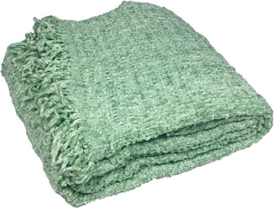 Rapport Home Zara Cotton Chenille Woven Throw from B&Q