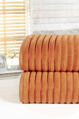 Rapport Luxury Ribbed 2 Piece Towel Bales from B&Q