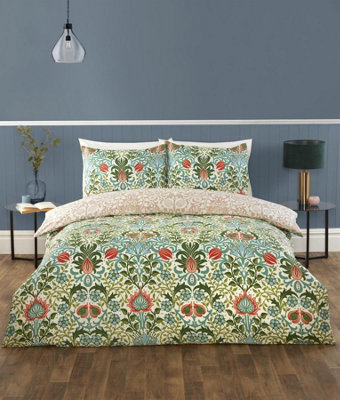 Rapport Heritage Flora Multi Duvet Cover Set King Bedding Set from B&Q